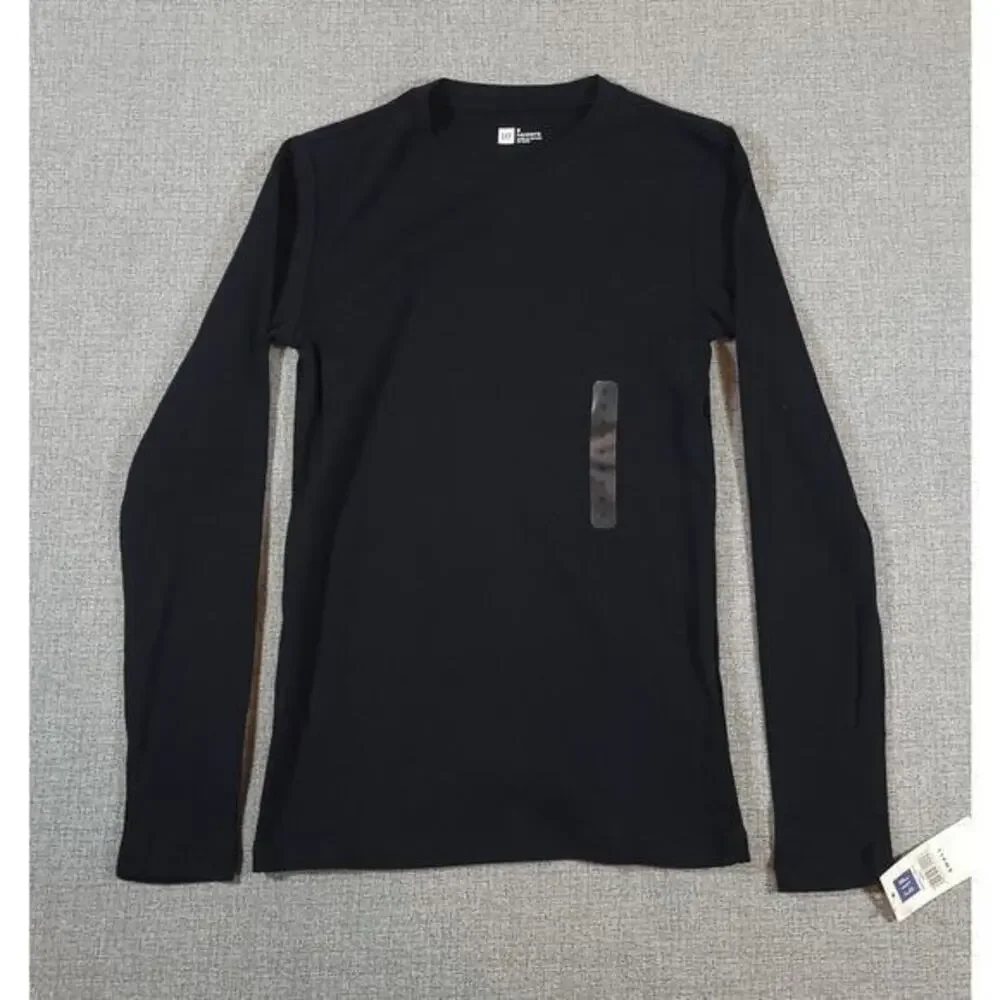 Gap Shirt Big Kids‎ Small Long Sleeve Black New